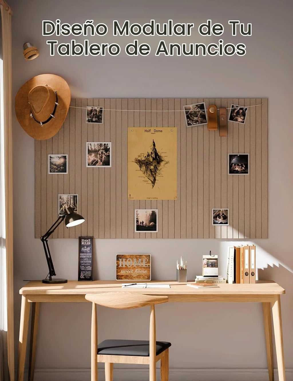 Tablero de anuncios de fieltro y tablero de corcho alternativo 48