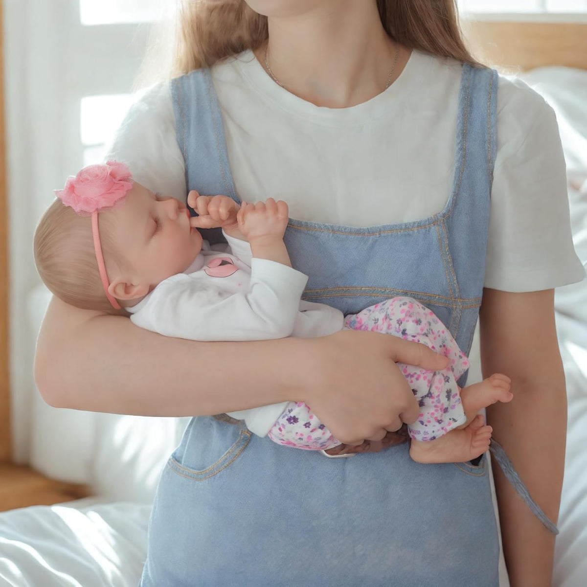 JIZHI Muñecas de bebé Reborn realistas Niña, muñeca de bebé real de...