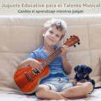 Ukelele de 21 pulgadas para niños y niñas de 3, 4, 5, 6, 7 años
