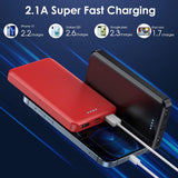 [Paquete de 2] Cargador Portátil Power Bank 10000mAh, Batería Exter...
