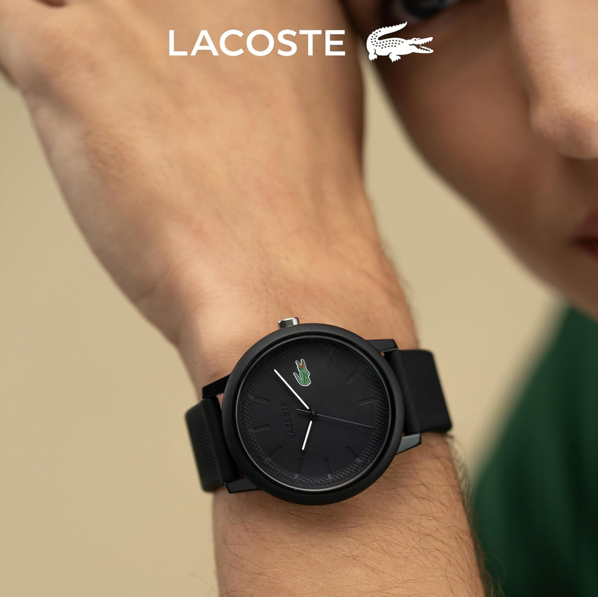 Lacoste Reloj de silicona crono 12.12 para hombre