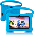 Tablet Kids de 7 pulgadas con funda a prueba de golpes, 1 GB de RAM 32 GB ROM, tableta Android para niños pequeños con Bluetooth, GMS, WiFi, control parental, educativo, juegos (azul)