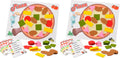 CHEFAN Juguetes para contar pizza para niños pequeños, Rojo, Medium (Pack of 2); Small (Pack of 2)