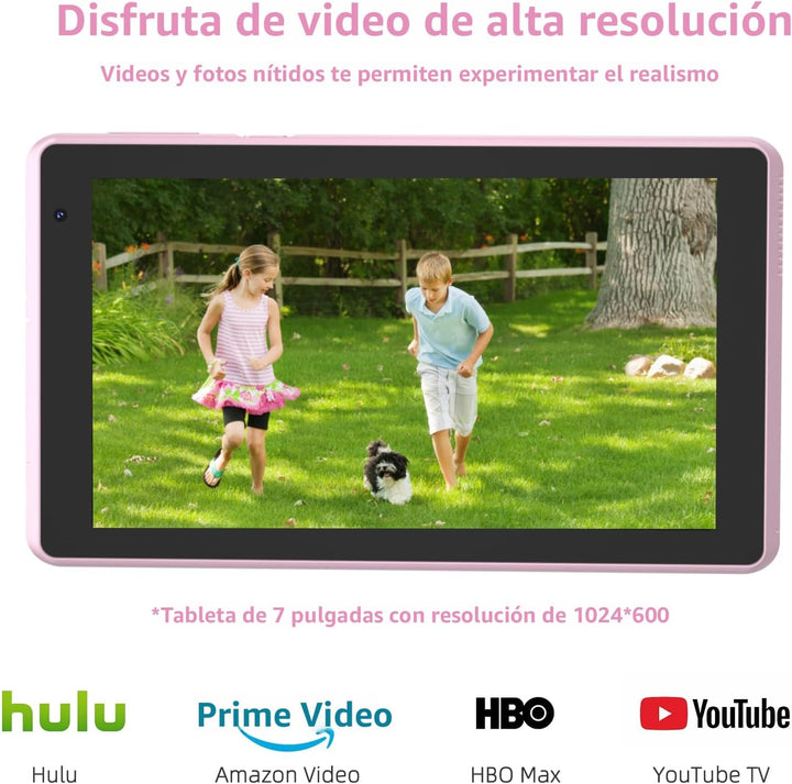 IWEGGO Tablet Android 15 con estuche, Tablet de 7 pulgadas 8GB RAM+...