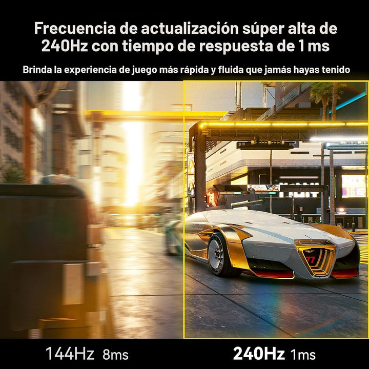 SANSUI Monitor de juegos curvo de 32 pulgadas 240Hz de alta tasa de...