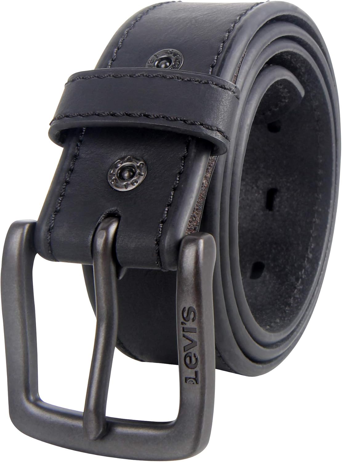 Levi's Cinturón de cuero casual para hombre, correa clásica par...