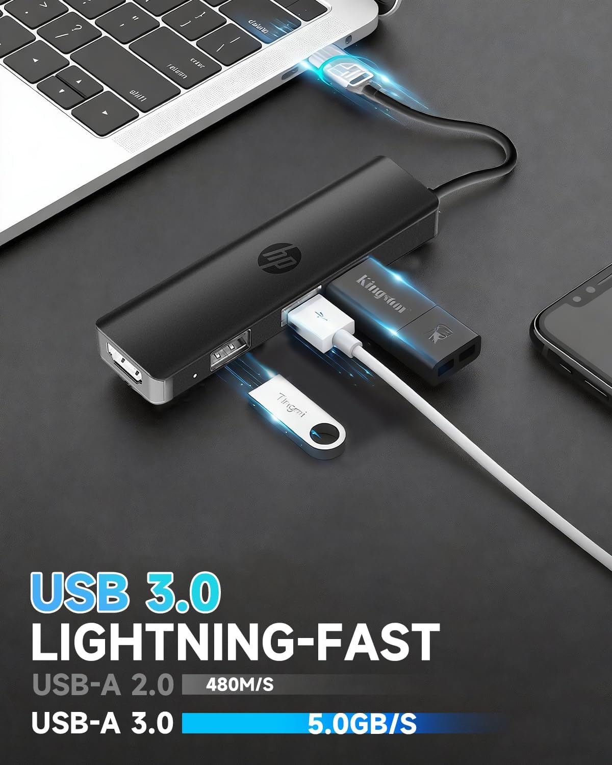 HP, hub USB