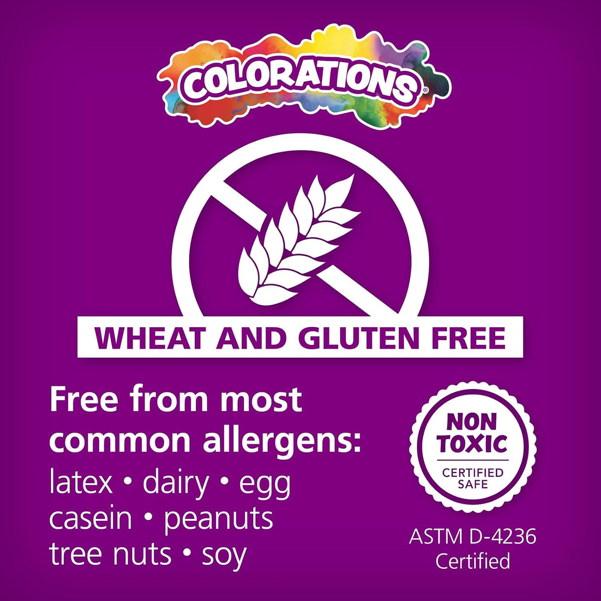 Colorations Masa sin trigo ni gluten, 6 colores clásicos, 1.5 libras cada