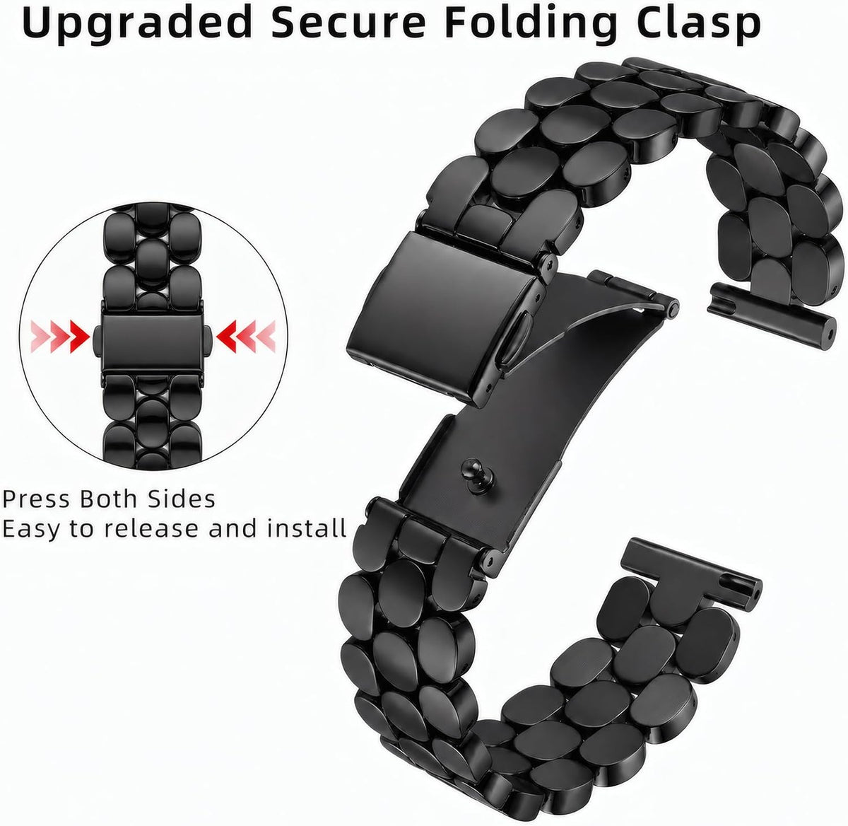 Correa de metal elegante para Garmin Venu 4 41mm, 18mm - Pulsera para Venu 3s
