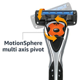 Amazon Basics 5-Blade MotionSphere - Maquinilla de afeitar para hom...