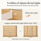 Lifewit Paquete de 9 Separadores de Cajón de 4" de Alto, Organizador de Cajones Ajustable para Ropa