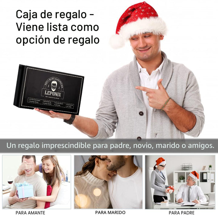 Kit de afeitado para hombres - Set de regalo de amigo secreto, incl...