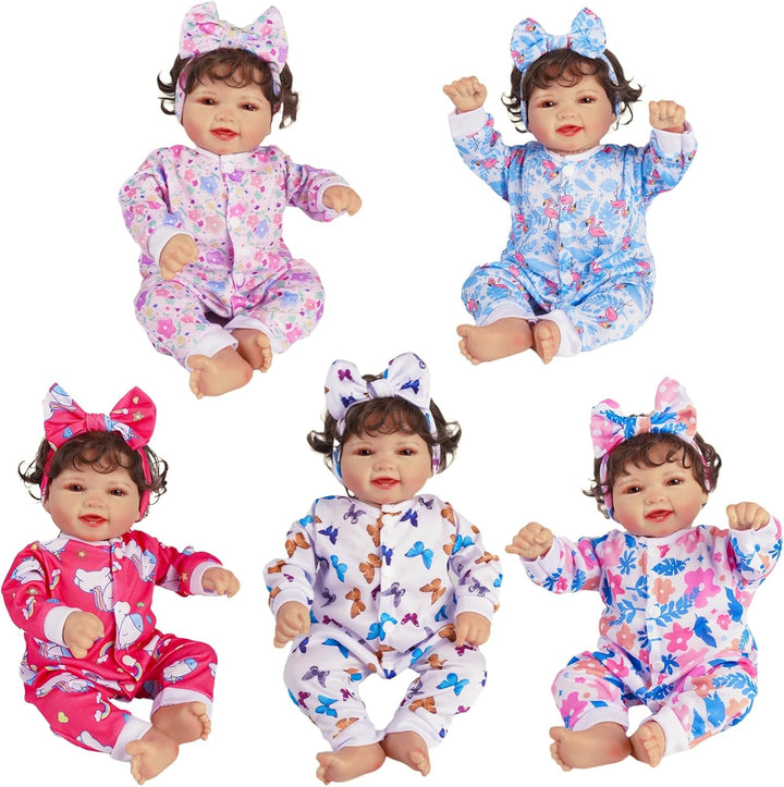 BABESIDE Ropa de muñeca Reborn para muñecas de 17 a 22 pulgadas, 5...