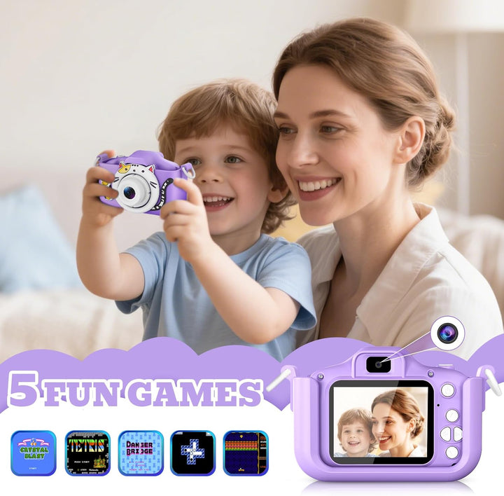Cámara para niños DITUPAN para niñas y niños, cámara digital para n...