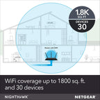 NETGEAR Nighthawk Router WiFi inteligente (R6900P) - Velocidad inal...