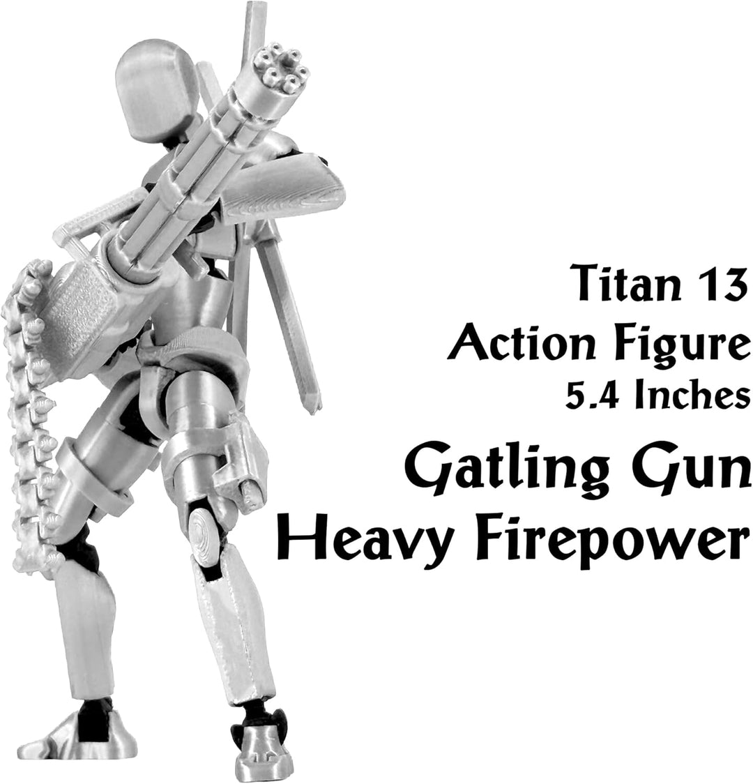 Gatling Gun Titan - Juego de 13 figuras de acción【Ensamblado】Figura...