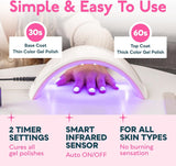 Lámpara secadora de uñas SUNUV de 24 W. , Rosado