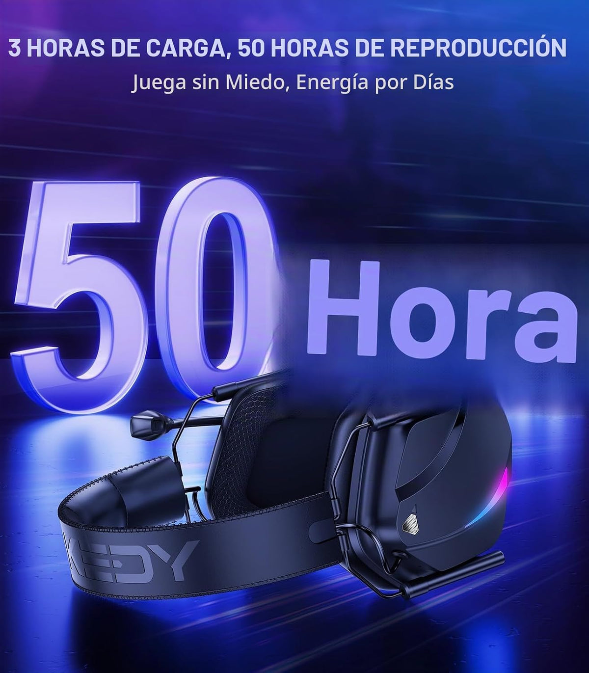 Auriculares inalámbricos para juegos con micrófono para PS5 PS4