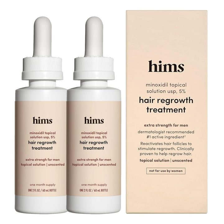 Hims - Tratamiento de crecimiento del cabello, solución tópica de m...