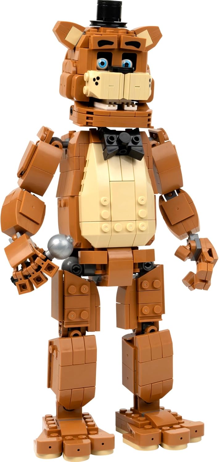 BLDR Five Nights at Freddy's™ Freddy Fazbear - Figura articulada de 11 pulgadas con 571 piezas, 0306