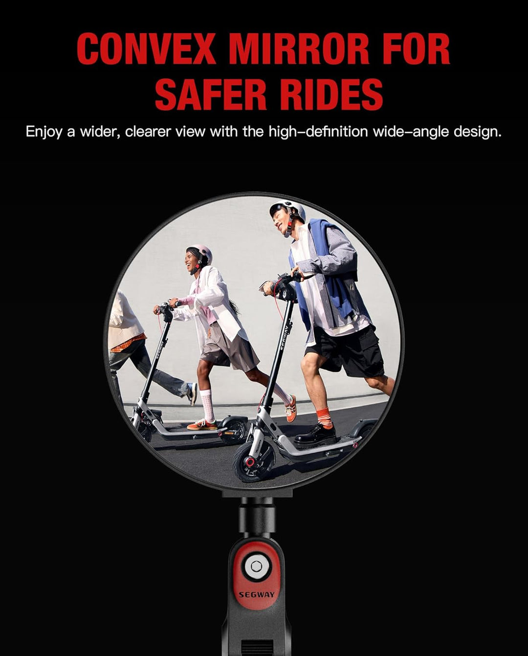 Espejo retrovisor para scooter compatible con Ninebot de