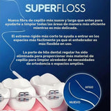 Oral-B Super Floss - Hilos de menta precortados, enhebradores, 50 u...