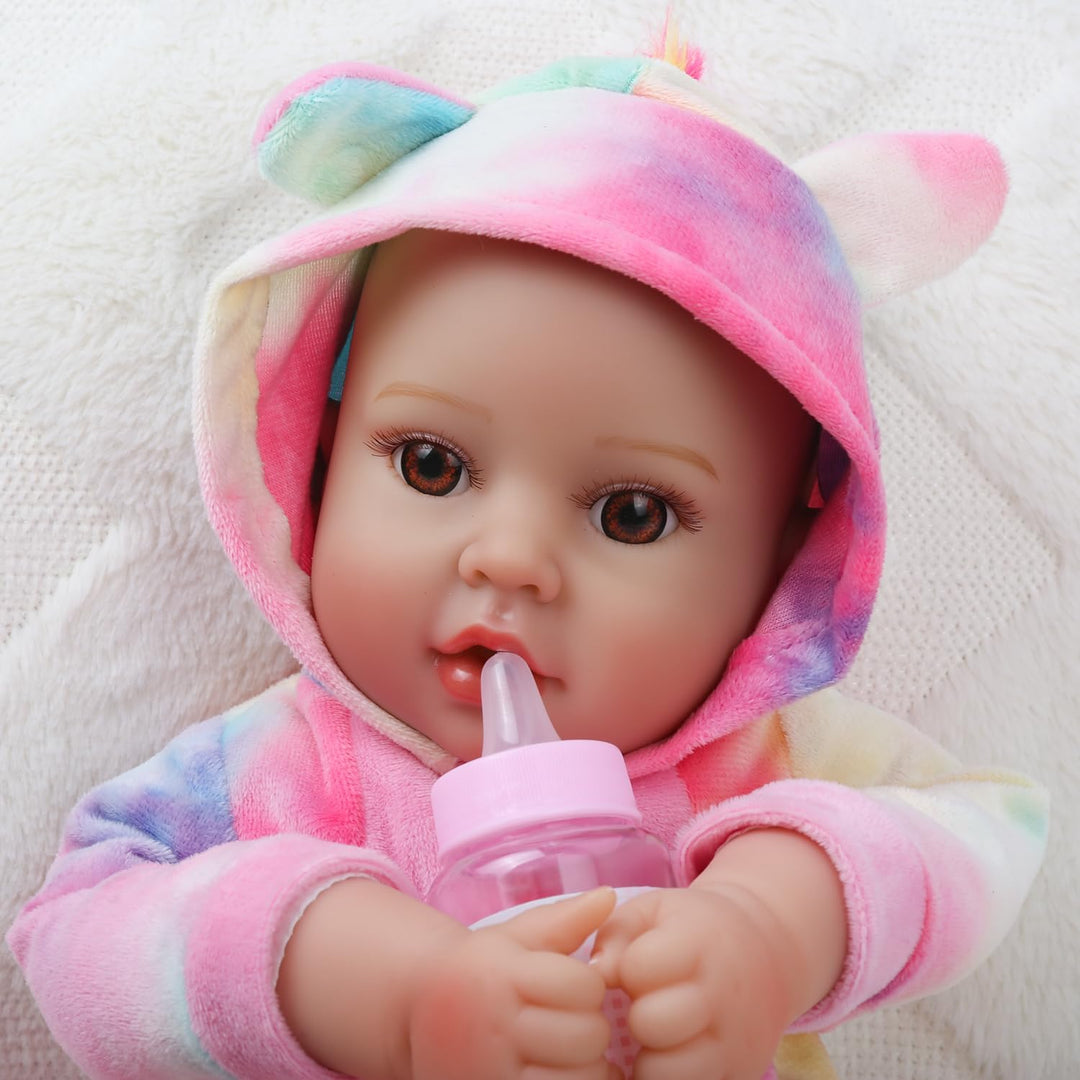 GOAROY Muñecas de bebé realistas para niña, 18 pulgadas, grande, re...