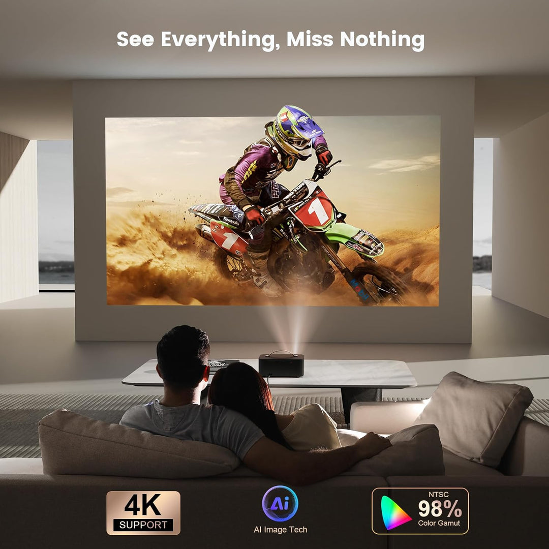 [Aplicaciones con licencia oficial] Proyector para exteriores 4K co...