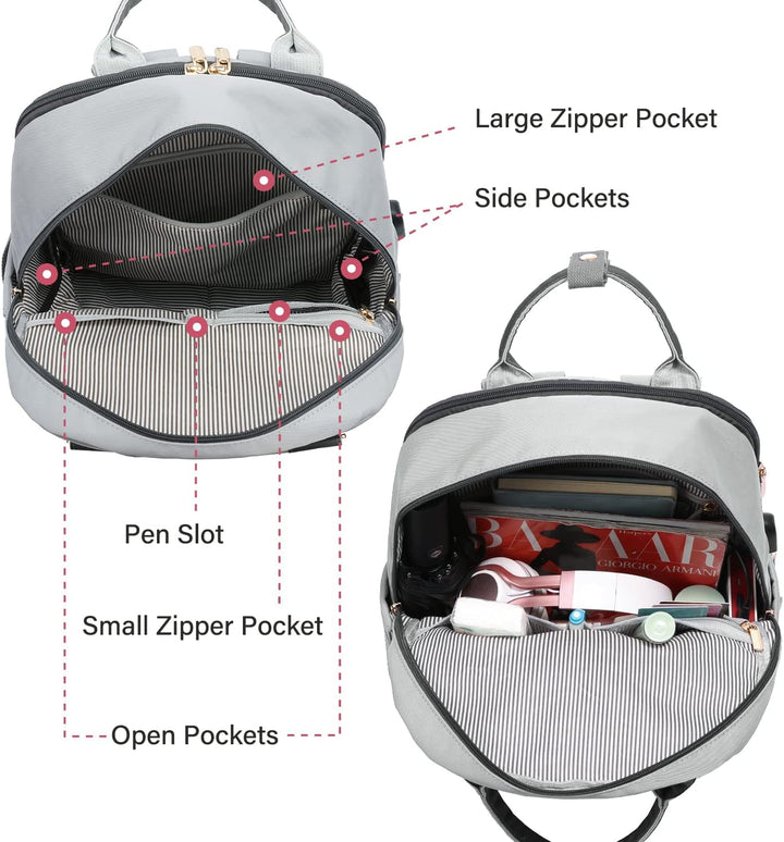 LOVEVOOK Mochila de viaje para laptop para mujer, bolsa antirrobo p...