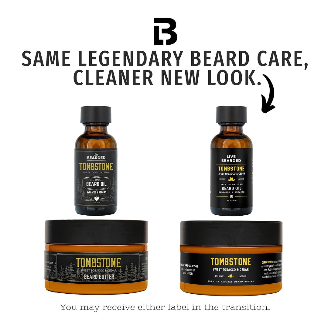 Live Bearded: Kit de aseo para barba con aceite de barba y bálsamo...