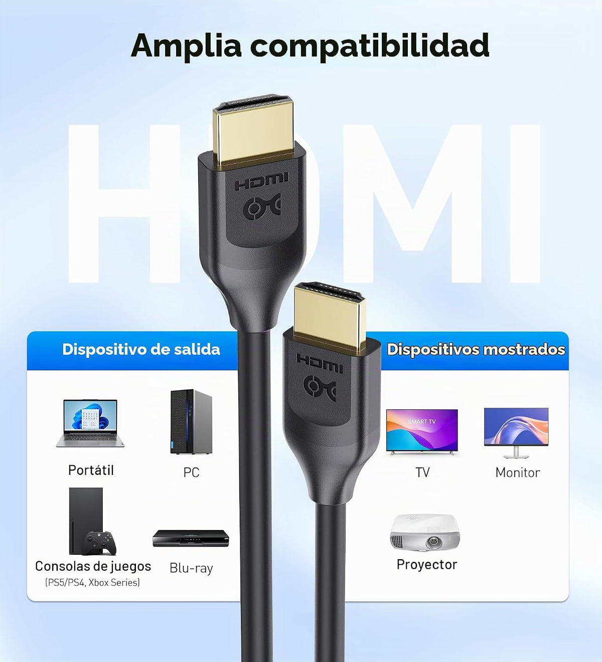 [Certificado HDMI de ultra alta velocidad] El cable importa el cable HDMI