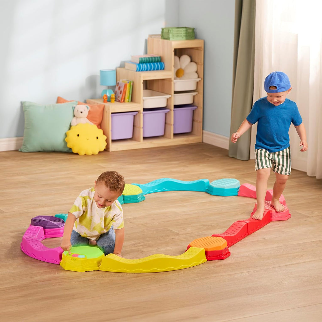 B. toys Balance Beam Set, Musical Wavy Beams & Sensory Stones