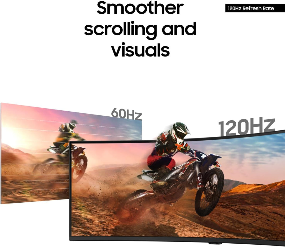 Samsung 49\u201D Monitor de Computadora Ultraancho Curvo Dual QHD p...