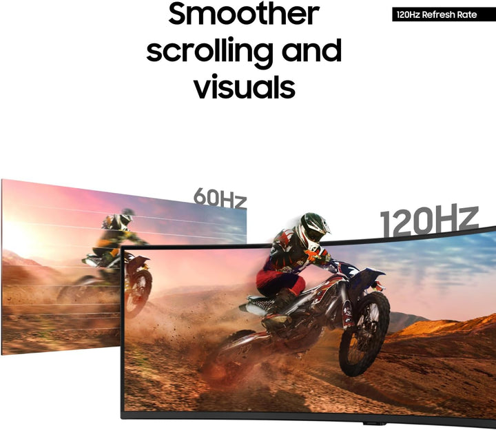 Samsung 49\u201D Monitor de Computadora Ultraancho Curvo Dual QHD p...