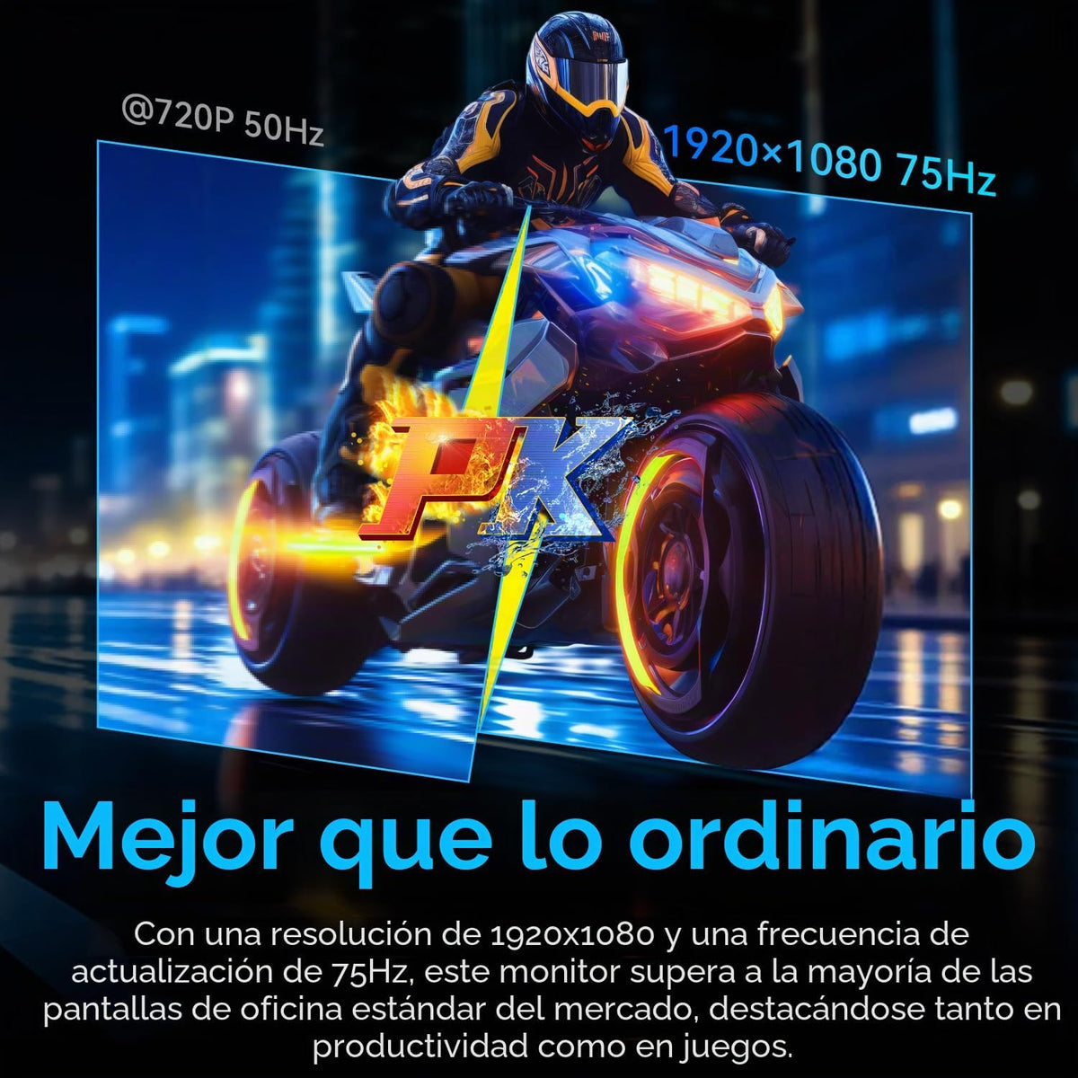 Monitor AMD FreeSync de 22" FHD 75Hz, sRGB 99%, HDMI, EyeCare p...