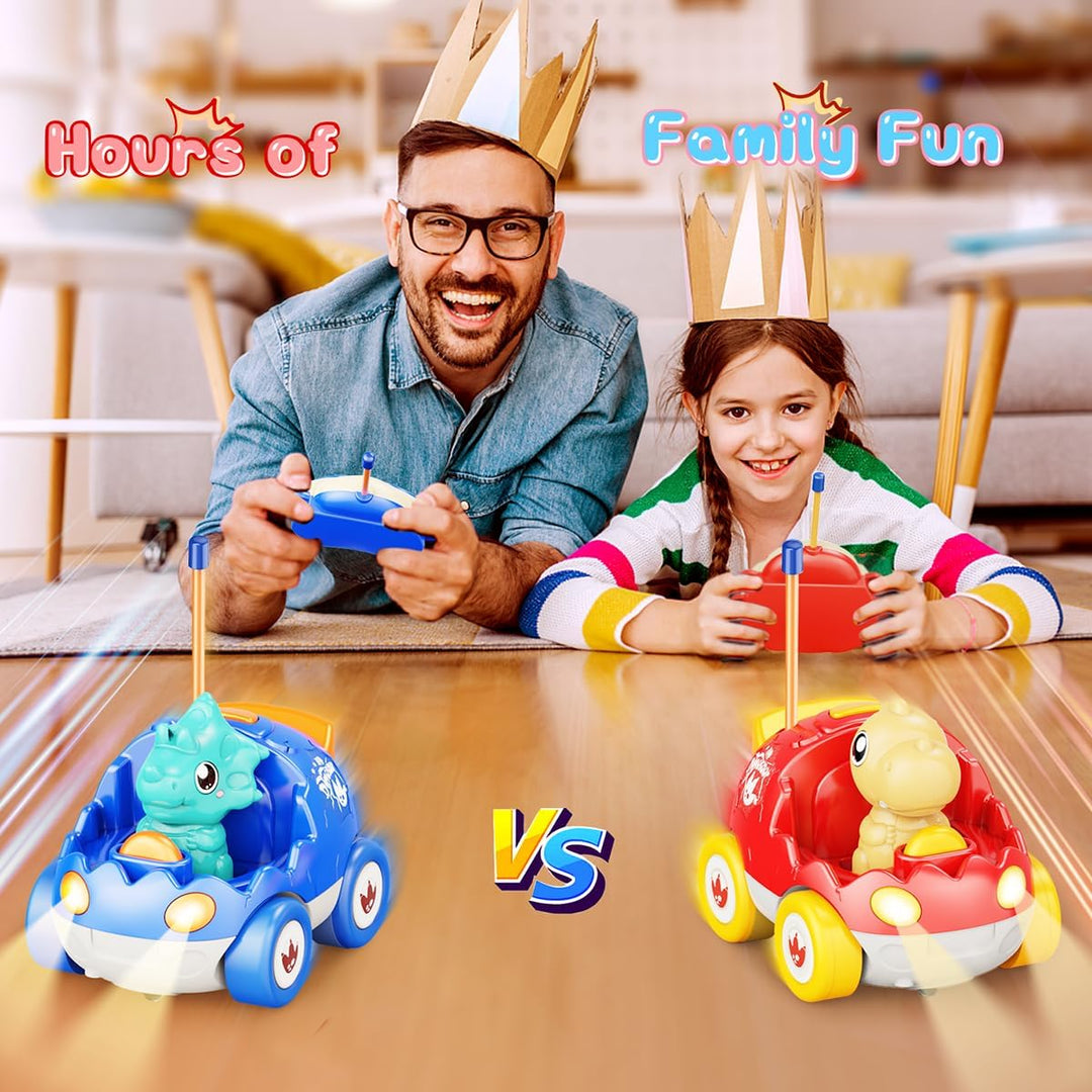 Kidz do Paquete de 2 Coches de Dinosaurio con Control Remoto Juguet...