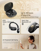 SHOKZ OpenFit 2 auriculares de oreja abierta, auriculares Bluetooth