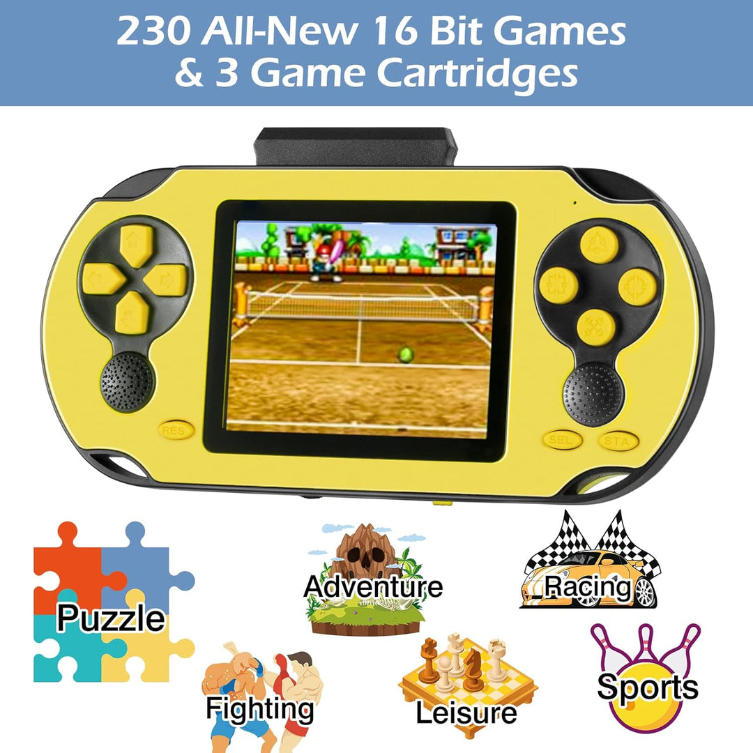 TaddToy - Juego de mano de 16 bits para niños y adultos, pantalla g...