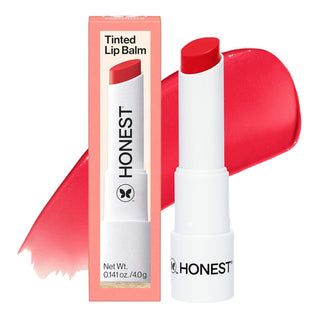 Honest Beauty Bálsamo Labial Vegano Hidratante con Color, Extractos...