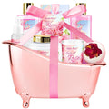 Regalos de spa para mujeres, regalos de spa de rosas, juego de cesta de