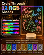 Tablero de dibujo LED para niños de 3 a 12 años, kits de arte con luz para