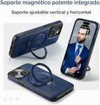 Funda para iPhone 15 con soporte compatible con Magsafe, color azul
