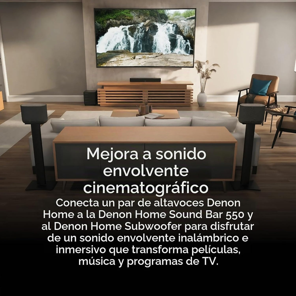 Denon Home 400 Altavoz, altavoz inteligente inalámbrico con sonido estéreo