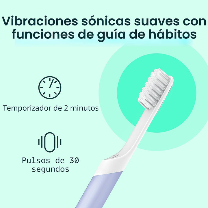 Quip Cepillo de dientes eléctrico Sonic para adultos con temporizad...