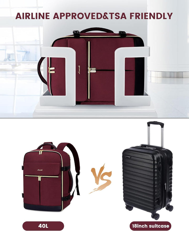 LOVEVOOK - Mochila de Mano, Mochila de Viaje de 40L para Mujeres co...