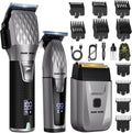 FADEKING Cortadora de pelo profesional para hombres, kit de aseo 3 en 1
