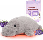 Easfan Animal de peluche con peso de manatí para microondas de 12 pulgadas