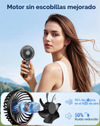 SWEETFULL Ventilador portátil de mano, batería recargable de 5000 m...
