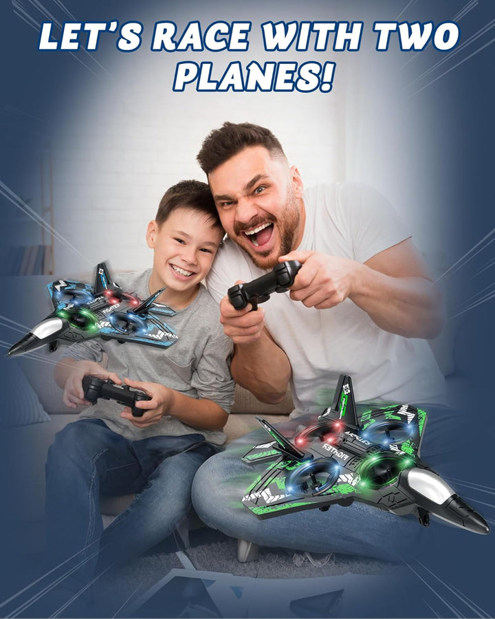 Drones para niños con forma de avión a control remoto, avión de con...
