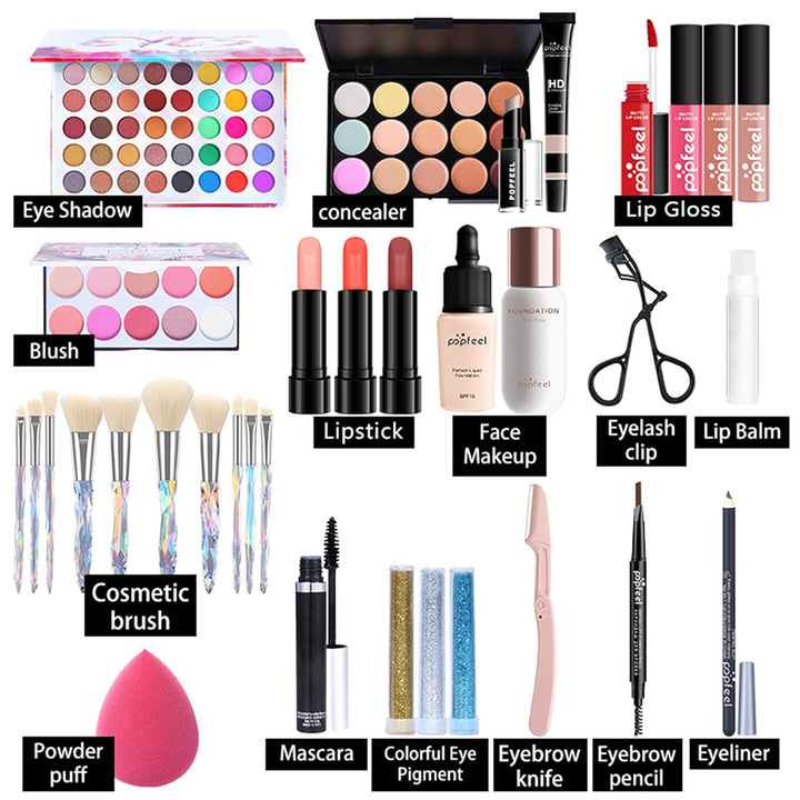 Pure Vie Juego de maquillaje todo en uno para regalo navideño, paqu...